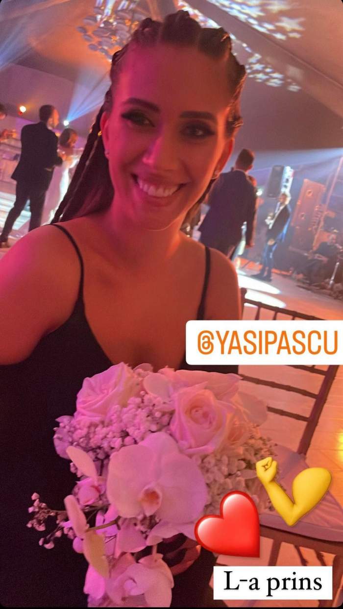 Yasmine Ody, soția lui Pepe, a prins buchetul miresei la o nuntă. Prezentatorul de la Te cunosc de undeva a postat imaginea / FOTO