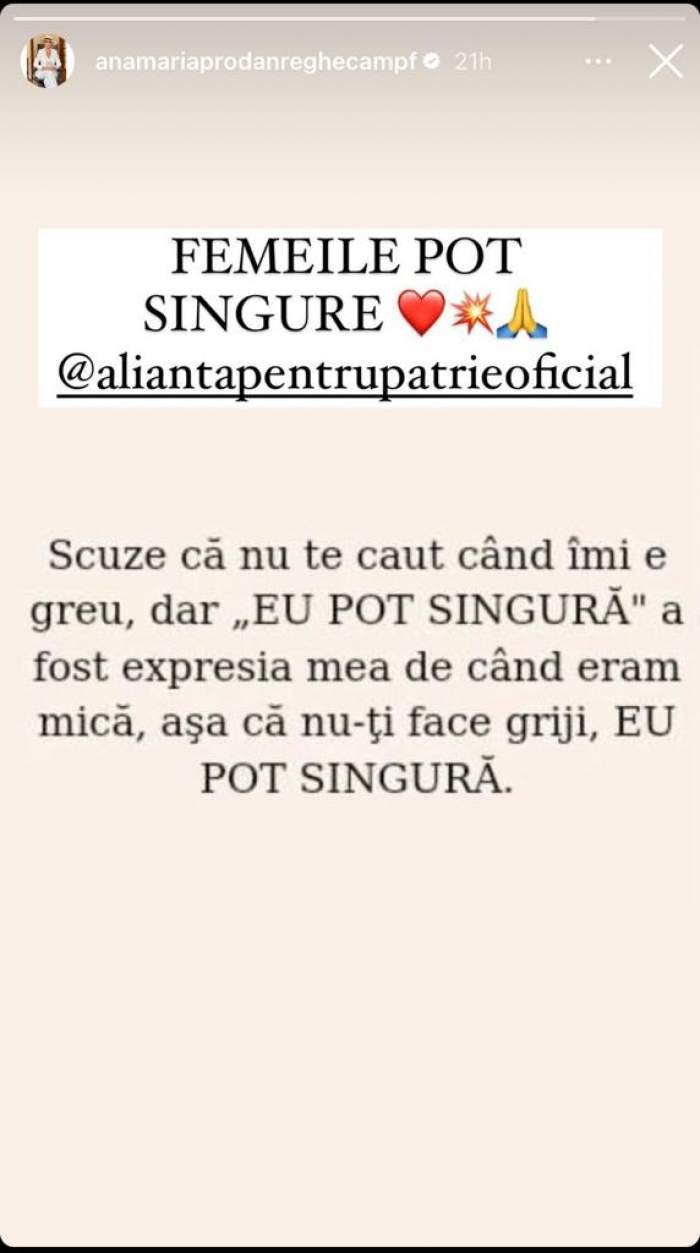 Anamaria Prodan, mesaj subtil la adresa lui Laurențiu Reghecampf. Ce a postat impresara: "Scuze că nu te caut…”