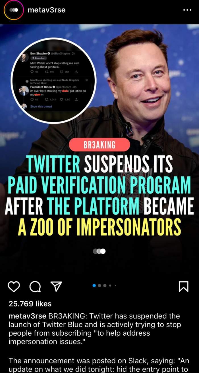 Twitter suspendă programul de verificare plătită!  Utilizatorii cu bifă nu vor mai fi nevoiți să dea bani