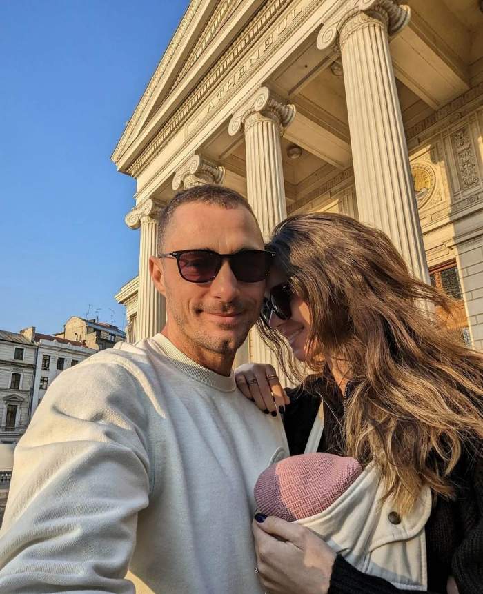 Vladimir Drăghia, imagine emoționantă alături de soție și fetița lor cea mică, chiar din locul unde au avut prima întalnire: „Aici s-a întâmplat” / FOTO