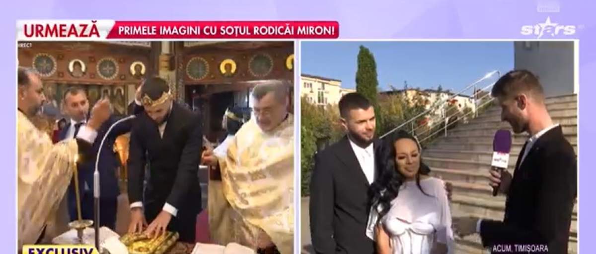 Cristian Daminuță și Mădălina, după cununia religioasă și botez, la Antena Stars