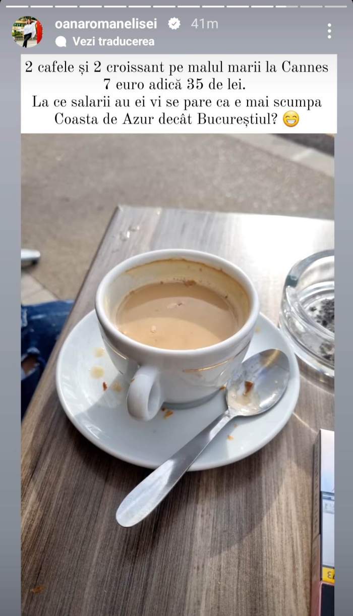 Oana Roman compară prețurile din Coasta de Azur cu cele din București. Ce spune vedeta despre sumele plătite în vacanță: ”La ce salarii au ei...” / FOTO