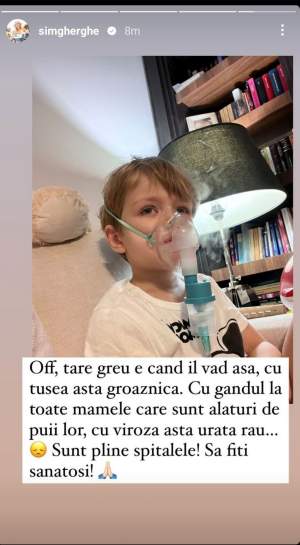 Probleme de sănătate în familia Simonei Gherghe. Ce s-a întâmplat cu Vlad, fiul prezentatoarei TV: „Tare greu e...”