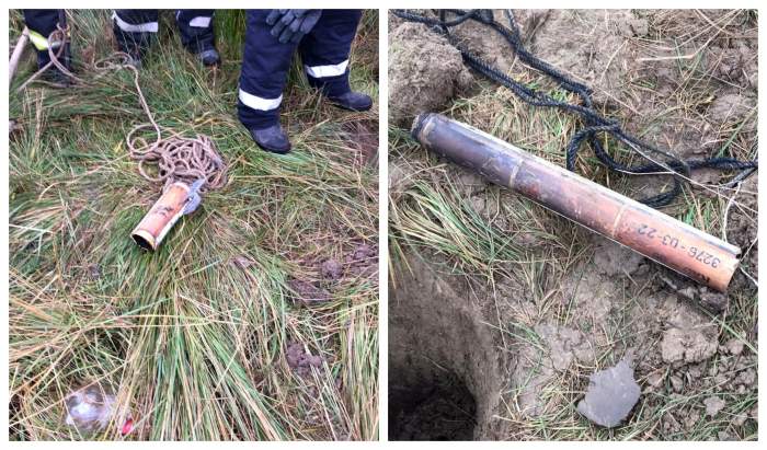 O rachetă a căzut în județul Vâlcea, printre localnici. Oamenii sunt alarmați: „Așteptăm geniștii”