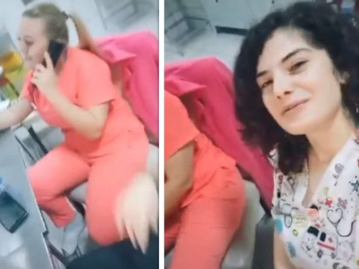 Două asistente s-au filmat cântând manele în camera de gardă a a unui spital, în Gorj. Imaginile au devenit virale pe TikTok