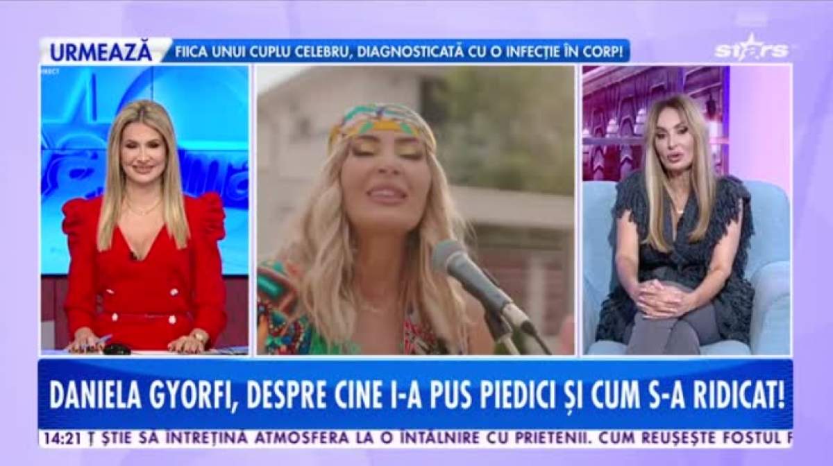 "Eu nu uit de unde am plecat..." Daniela Gyorfi, dezvăluiri sincere, la Antena Stars. Vedeta a mărturisit că înainte să devină celebră nu cânta pe bani, ci pe mâncare / VIDEO