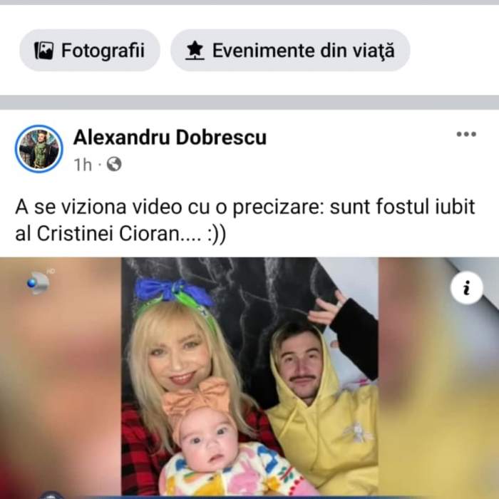 EXCLUSIV! Cristina Cioran s-a despărțit de tatăl copilului ei! La câteva zile după ce a fost cerută de soție, vedeta și Alex Dobrescu nu mai formează un cuplu