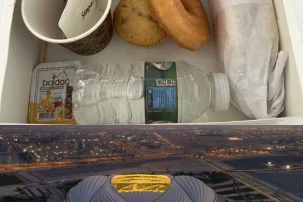 Suporterii Angliei au plătit 200 de lire sterline pe o noapte la cort. La micul dejul fanii prezenți în Qatar, au fost serviți cu gogoși