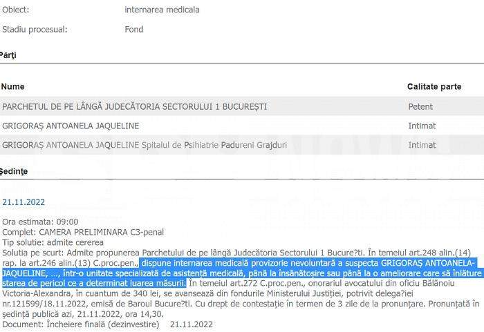 Răsturnare de situație în dosarul psihopatei care a încercat să o ucidă pe Mirela Vaida / Detalii exclusive