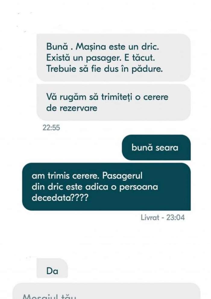 O femeie a căutat transport până la Sibiu, dar a avut un șoc când șoferița i-a spus că va merge cu un cadavru: "E tăcut" / FOTO