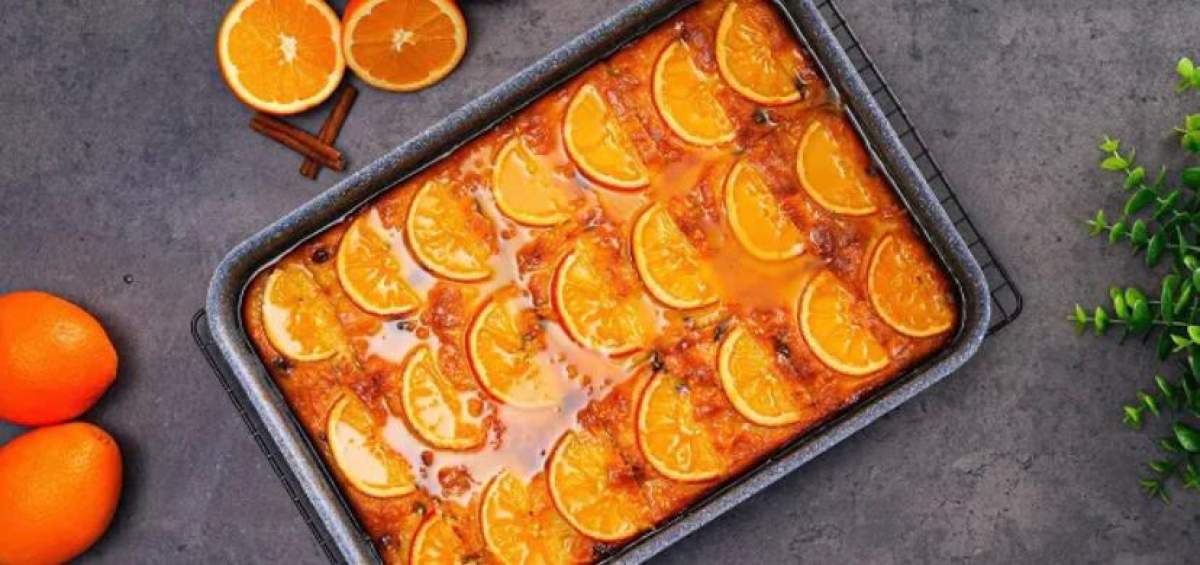 Rețetă rapidă de prăjitură cu portocale și nuci. Un desert delicios de post