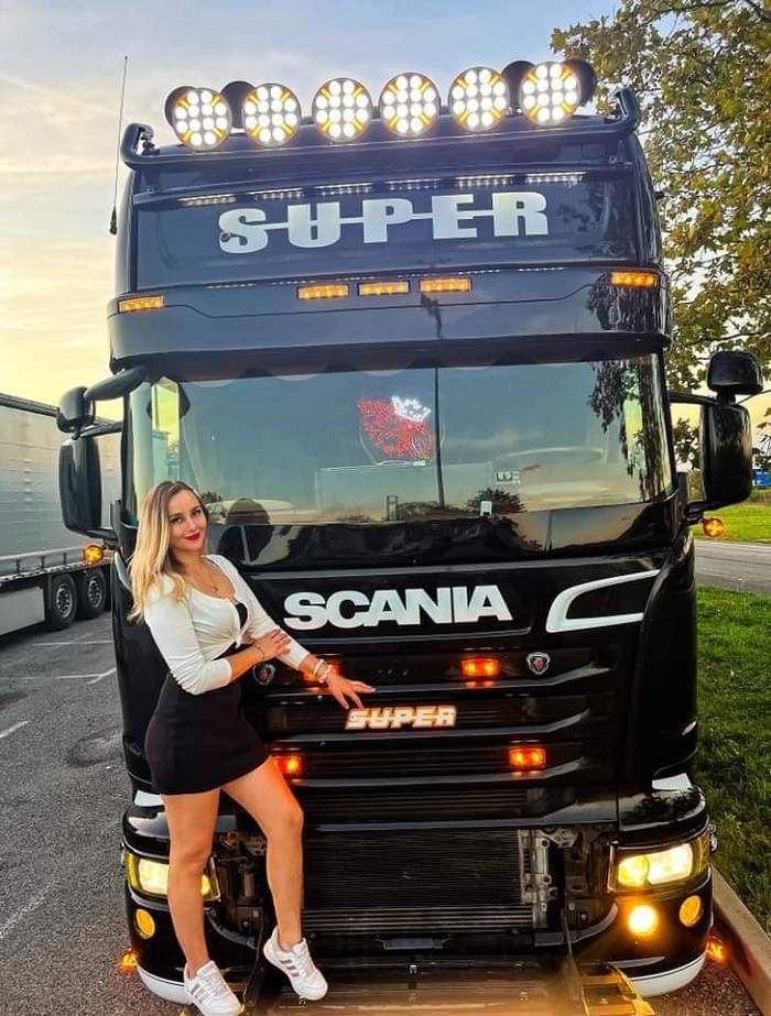 O tânără a fost desemnată cea mai sexy șoferiță de TIR din România. Cum a reușit să îi impresioneze pe români