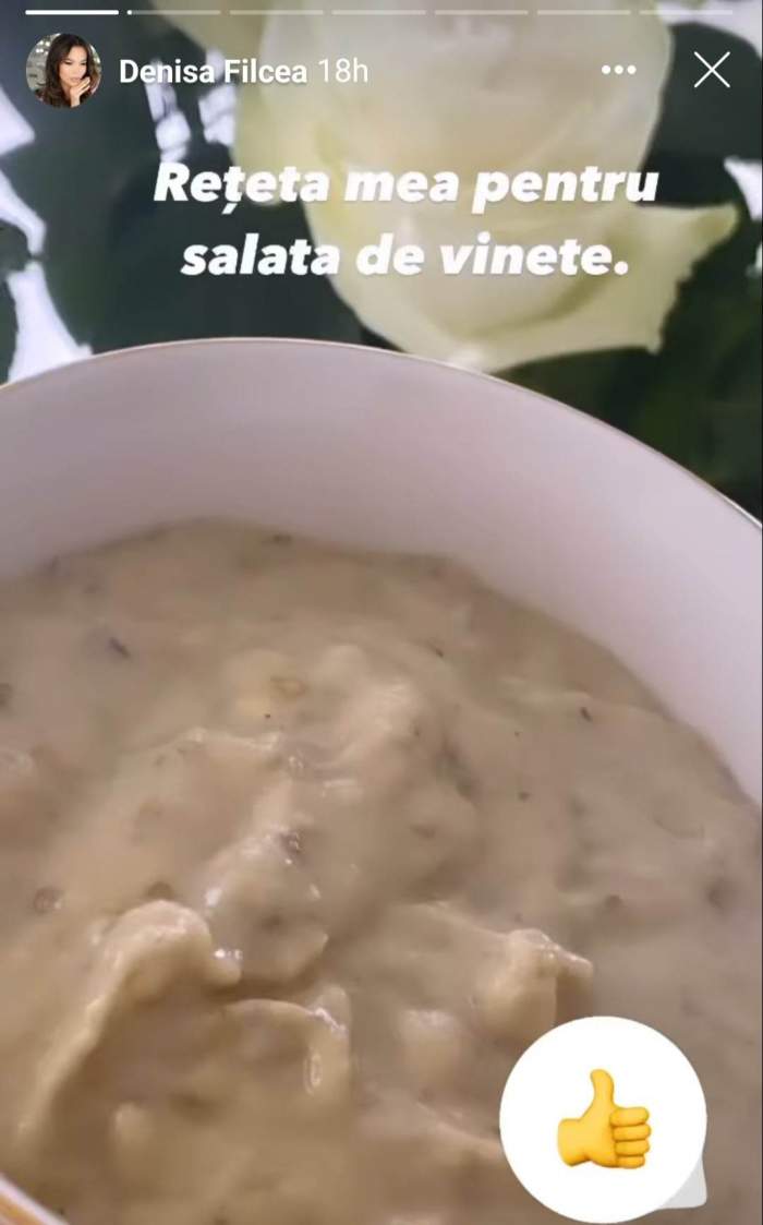 Rețeta de salată de vinete a Denisei Filcea. Secretele soției lui Flick pentru un preparat delicios