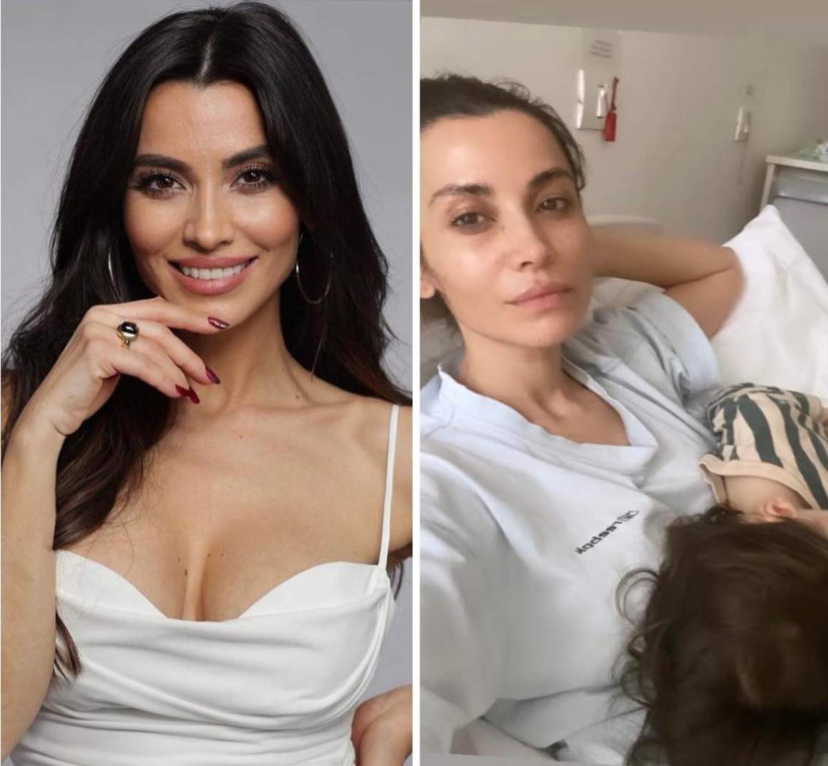 Lili Sandu, cu copilul la spital Lili Sandu, cu copilul la spital