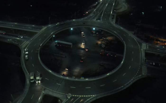 Cum arată noul Pasaj din Domnești iluminat noaptea. De ce va avea sensul giratoriu treceri pentru pietoni