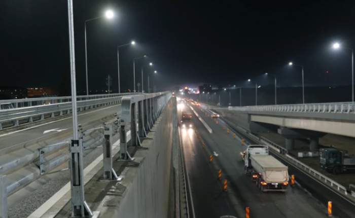 Cum arată noul Pasaj din Domnești iluminat noaptea. De ce va avea sensul giratoriu treceri pentru pietoni / VIDEO