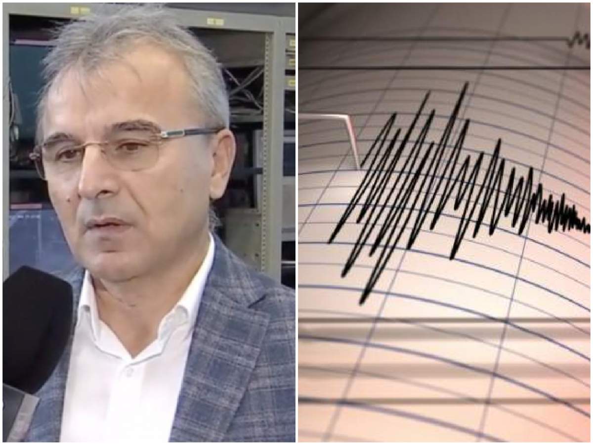 colaj cu șeful INFP și reprezentarea grafică a unui cutremur