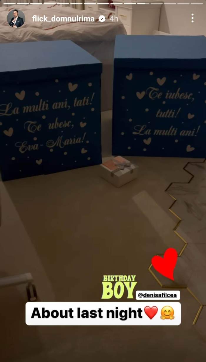 Flick își sărbătorește astăzi ziua de naștere! Ce surpriză i-a făcut Denisa, soția lui: ”Mi-a zis să...”/ FOTO