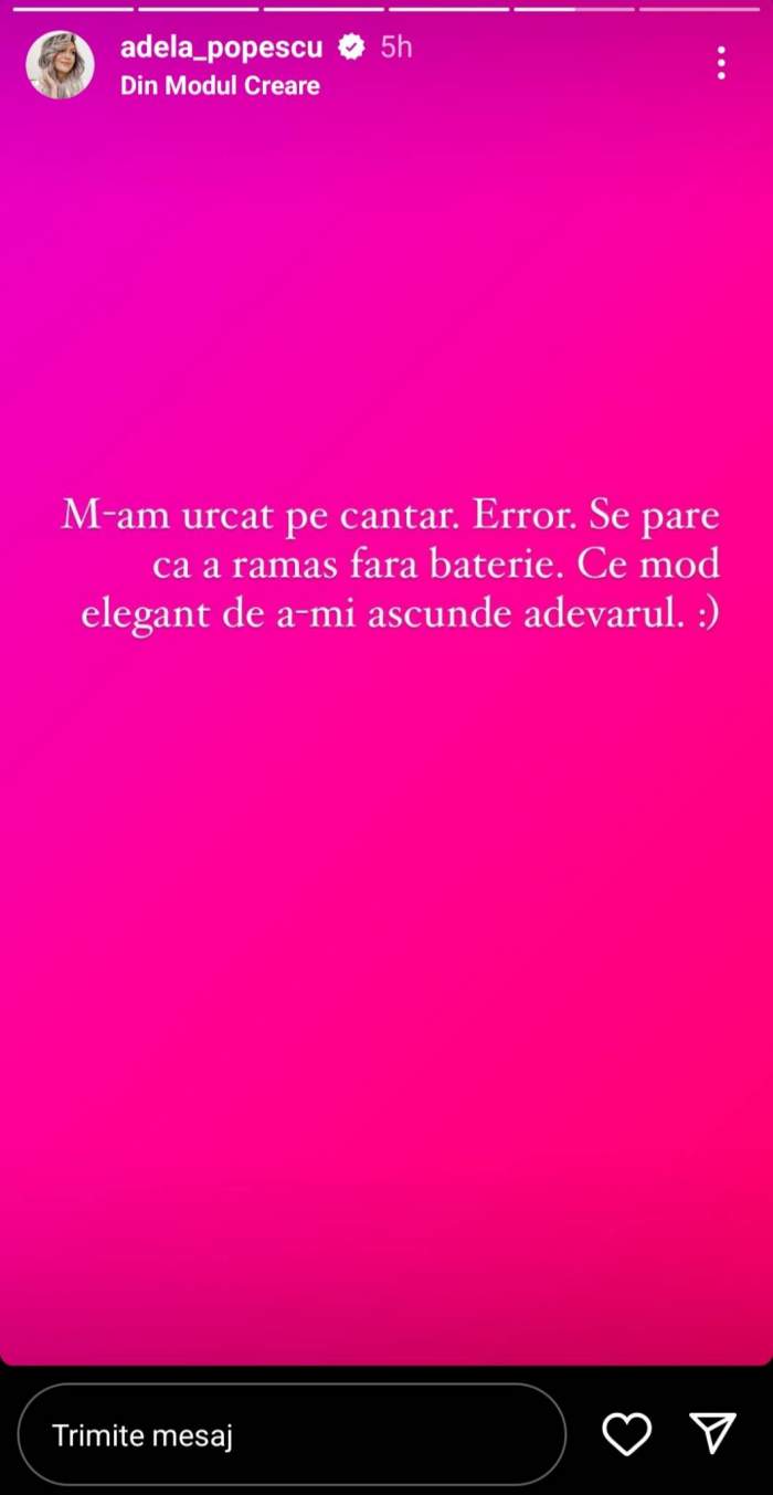 Adela Popescu, deranjată de kilogramele în plus. Vedeta s-a destăinuit fanilor: „M-am urcat pe cântar” / FOTO