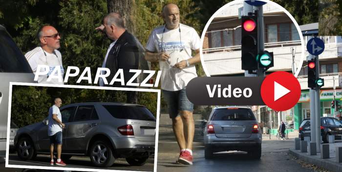 Florin Prunea nu ține cont de regulile de circulație atunci când e pe grabă. Fostul portar al Naționalei a fost prins pe picior greșit / PAPARAZZI