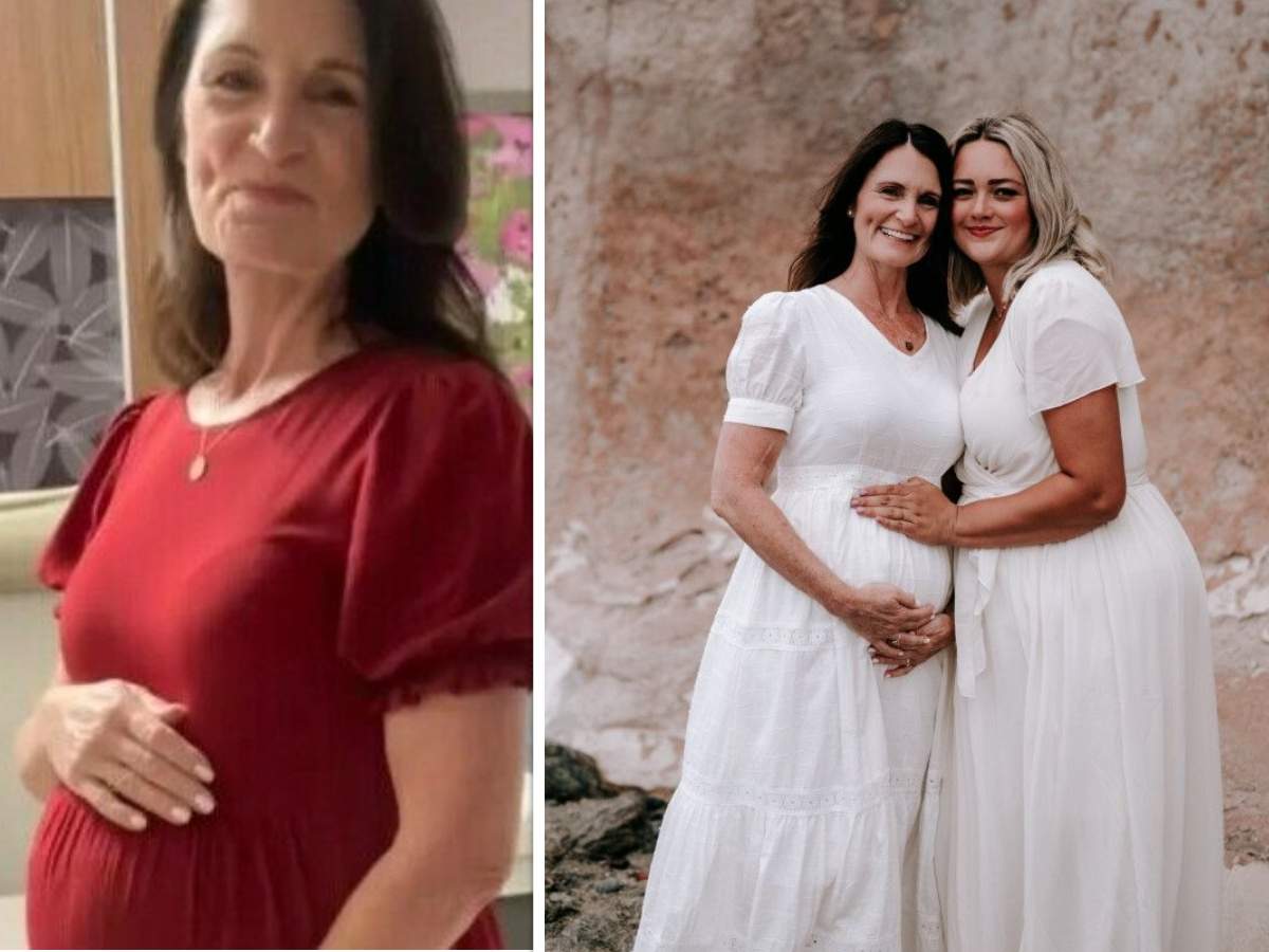 O femeie de 56 de ani, însărcinată cu copilul propriului fiu, tocmai a născut. Si-a adus pe lume nepoata: "Totul a mers perfect" / VIDEO