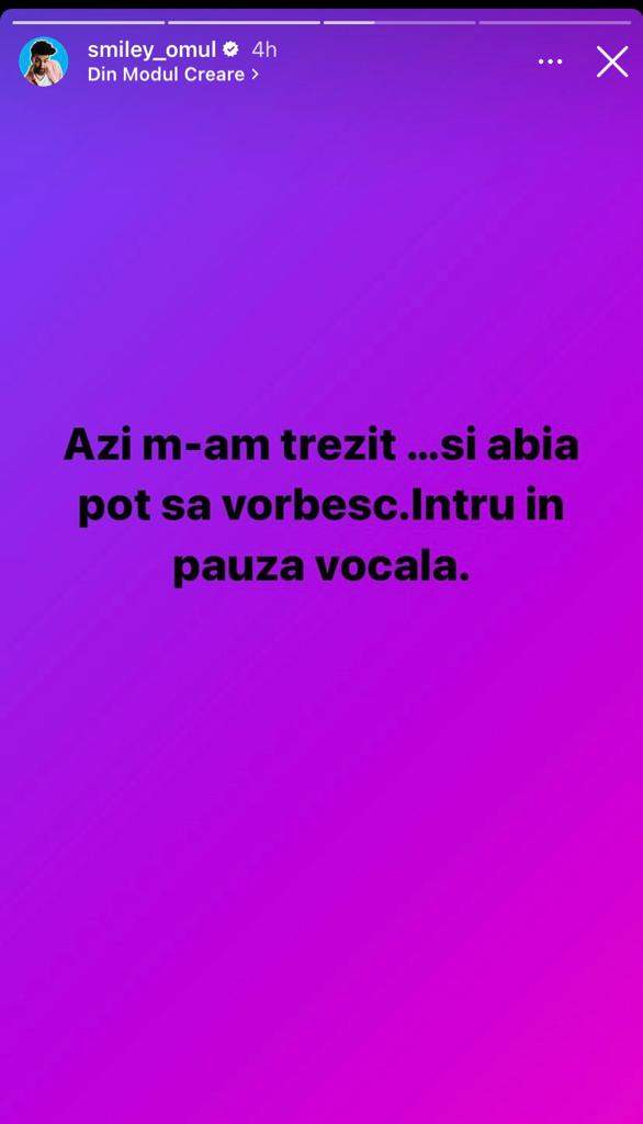 Smiley, probleme de sănătate. Ce a pățit partenerul Ginei Pistol: "Azi m-am trezit…”