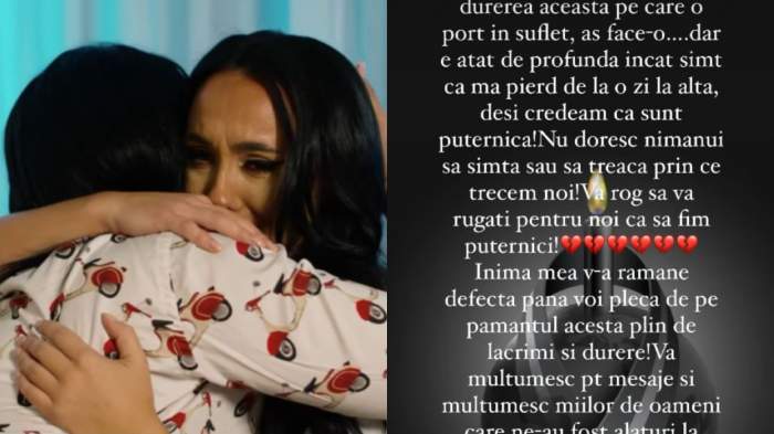 Ella Tina, mesaj dureros după moartea mamei sale. Ce a postat bruneta: „Simt că mă pierd de la o zi la alta”