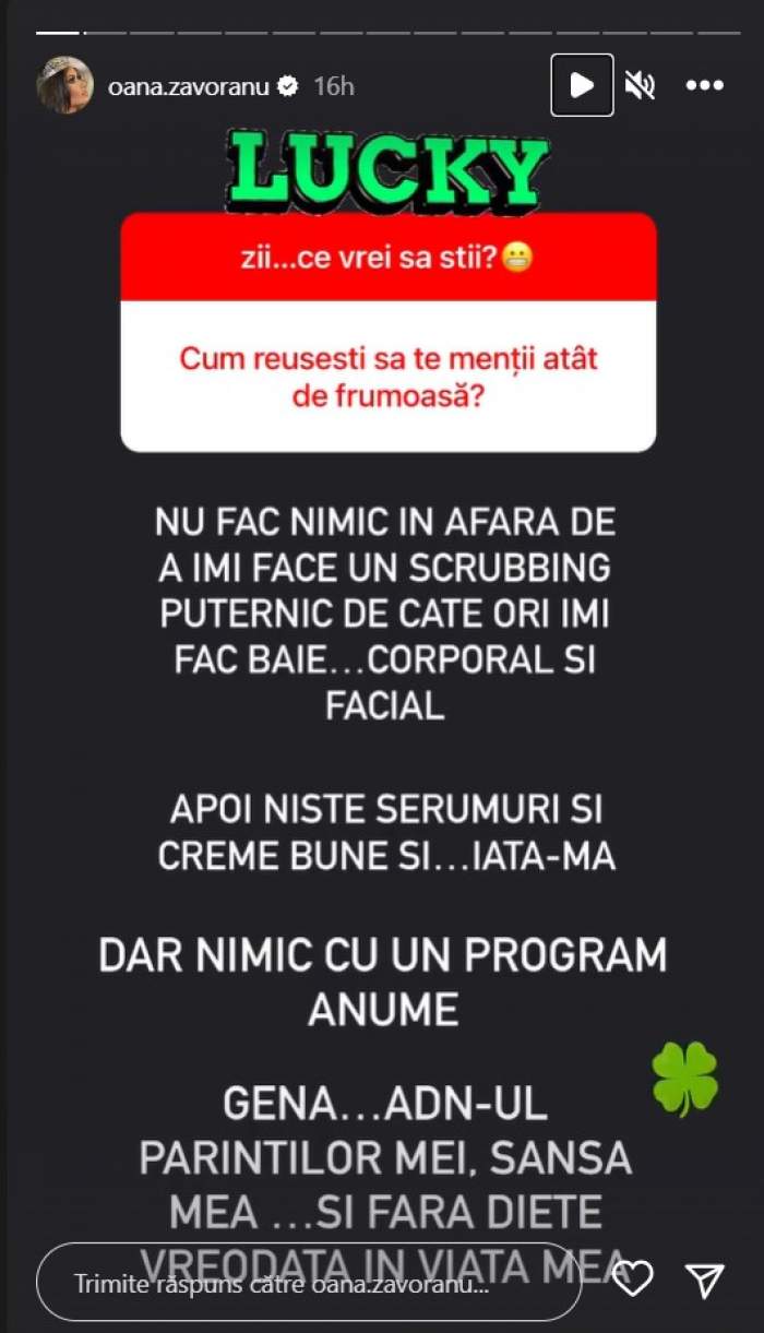 Ce trucuri o ajută pe Oana Zăvoranu să se mențină în formă