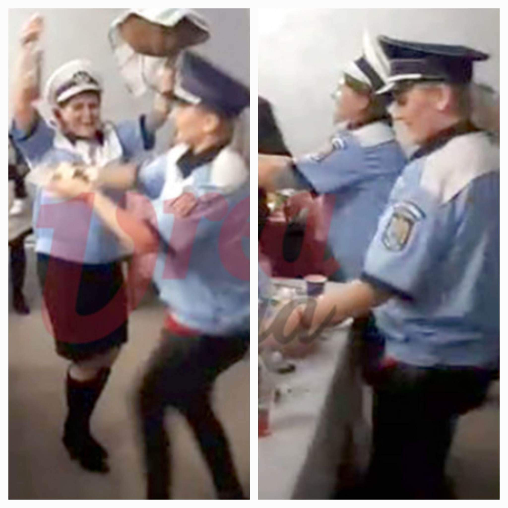 Două infirmiere din Vaslui au dansat „găina”, costumate în poliţiste