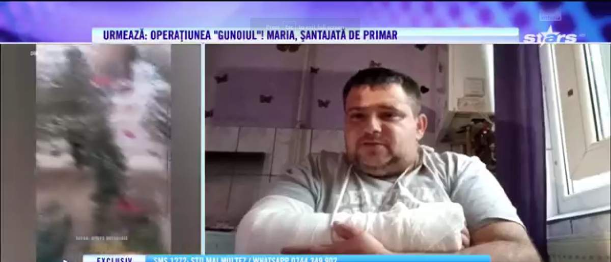 Valentin a ajuns la spital, după ce a căzut într-o groapă nesemnalizată