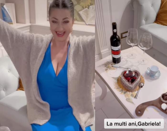 Cum a surprins-o Tavi Clonda pe Gabriela Cristea, de ziua ei de nume: “Am și tort?” / VIDEO