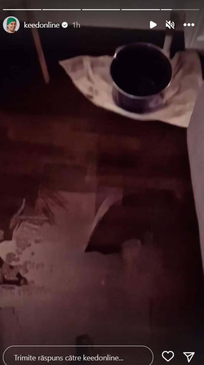 Cum s-a ales Keed de la Chefi la cuțite cu sufrageria inundată. Artistul a arătat dezastrul în mediul online: „Eu sunt bărbat, am rezolvat-o” / VIDEO