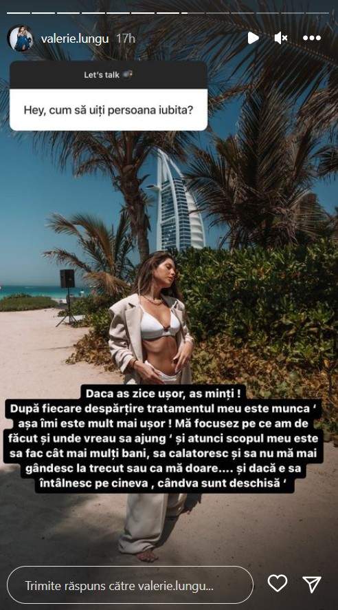 Ce o ajută pe Valerie Lungu să treacă peste o despărțire. Dezvăluirile influenceriței: „Dacă aș zice ușor, aș minți!” / FOTO