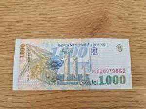 Bancnota de 1000 de lei cu Mihai Eminescu, scoasă la licitație. Cu cât se vinde în prezent
