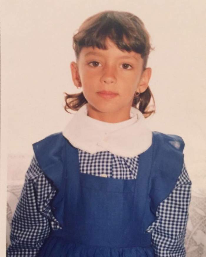 Imagini rare cu Oana Moșneagu. Cum arăta iubita lui Vlad Gherman la șase ani