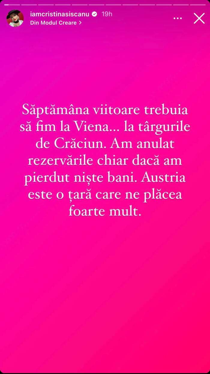 Ce decizie radicală a luat Cristina Șișcanu, după ce Austria s-a opus aderării României la Schengen: „Chiar dacă am pierdut niște bani...” / FOTO