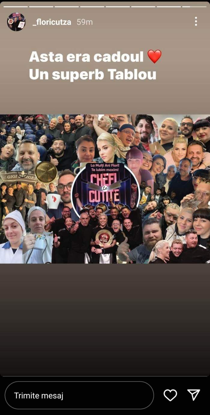 Florica Baboi, surprinsă de ziua ei de naștere de colegii de la Chefi la cuțite. Ce cadou a primit câștigătoarea sezonului 10: ”Superb” / FOTO