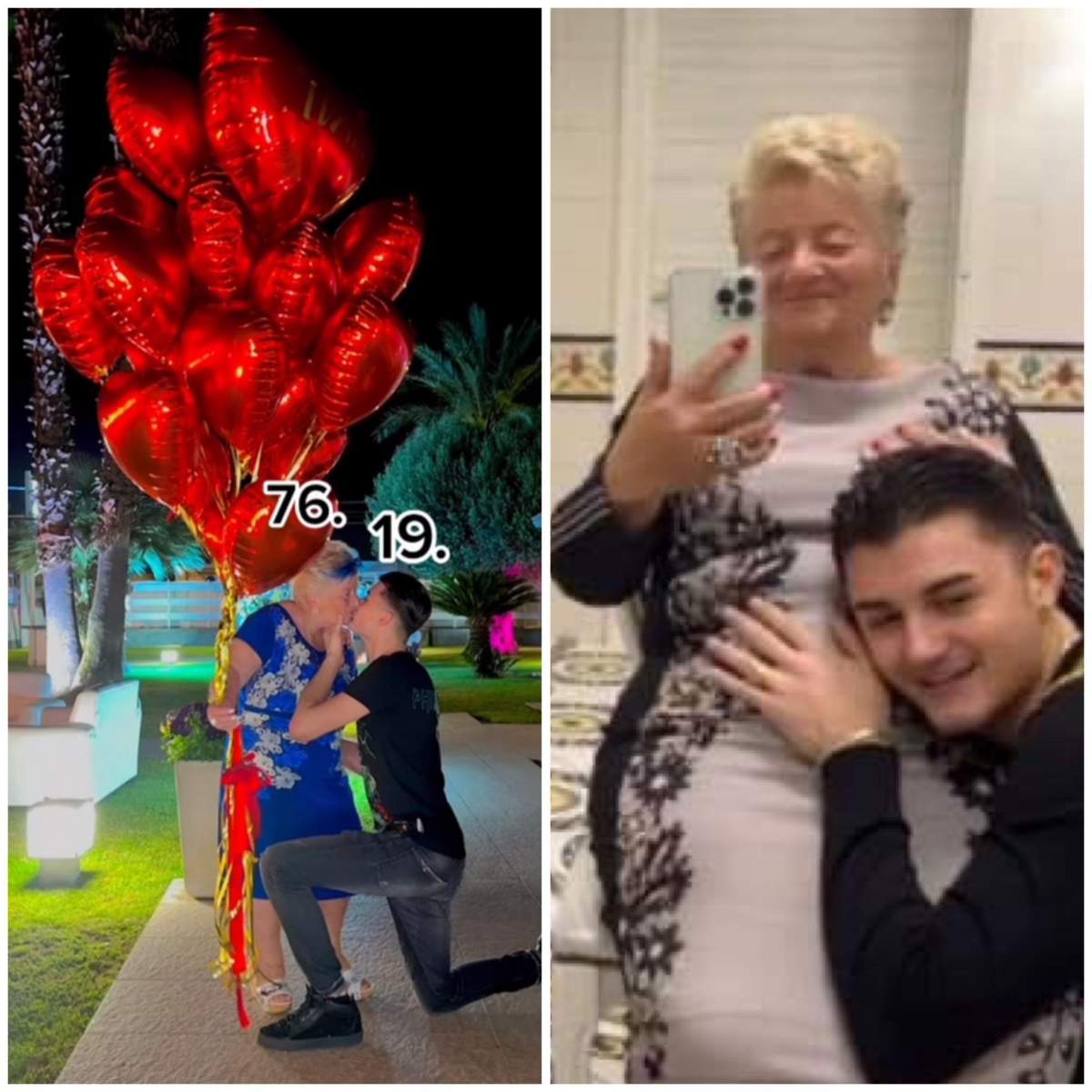 Bunica și tânărul de 19 ani au anunțat că așteaptă un copil