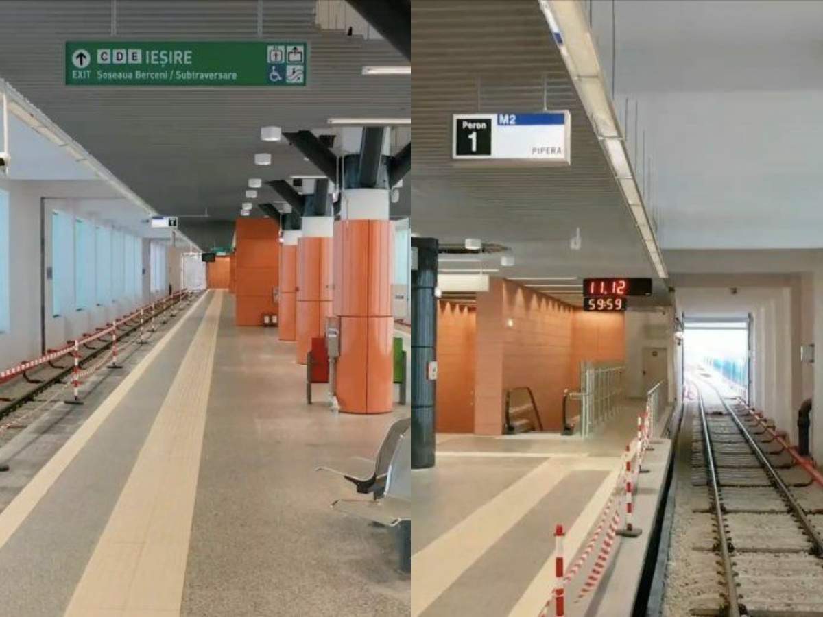 Colaj stația de metrou supraterană din Sectorul 4