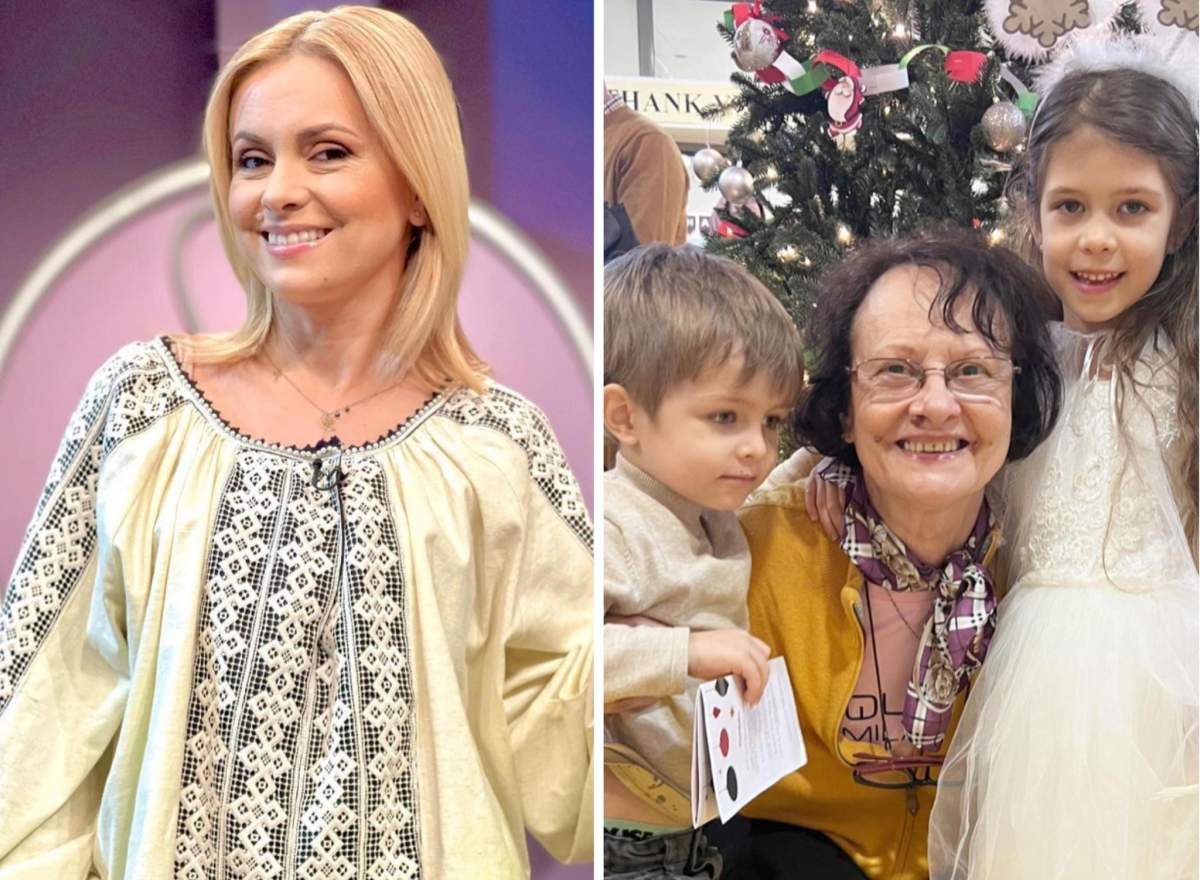 Colaj Simona Gherghe și mama ei alături de cei doi copii Colaj Simona Gherghe și mama ei alături de cei doi copii