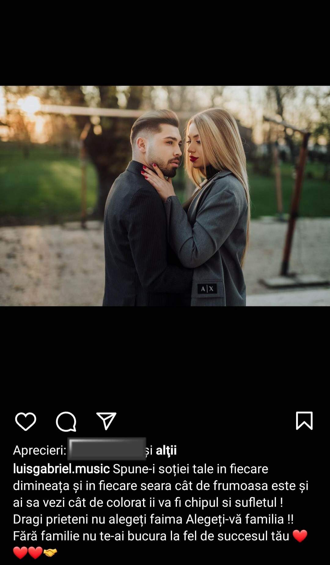 Luis Gabriel, declarație de dragoste pentru soția lui. Ce i-a transmis manelistul lui Haziran: „Cât de frumoasă” / FOTO
