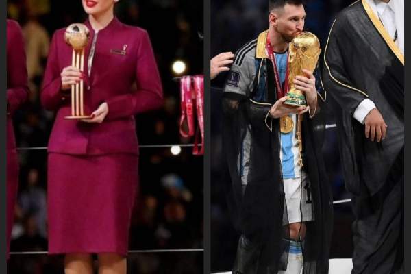 Cine este românca care a ținut trofeul oferit lui Lionel Messi pentru cel mai bun jucător, la ceremonia de premiere din Qatar: „Am împărțit scena cu...” / FOTO