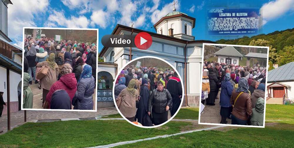 VIDEO. Scandal la Mănăstirea Frăsinei! Mitropolitul și episcopul ar vrea să le interzică călugărilor să mai coboare la mănăstirea de femei. Credincioșii au făcut apel!