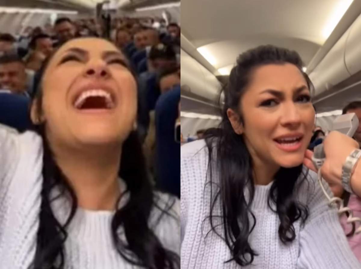 Andra, show în avion, împreună cu pasagerii! Imaginile au devenit virale: ”Cel mai cool zbor” / VIDEO