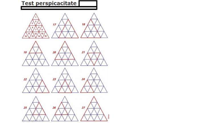 Testul de IQ pe care mulți români îl pică. Tu câte triunghiuri vezi în imagine?