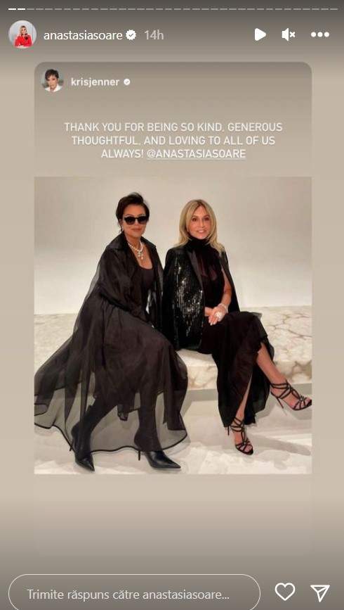 Anastasia Soare și-a sărbătorit ziua de naștere. Ce urare emoționantă i-a transmis Kris Jenner și cum a marcat Regina Sprâncenelor evenimentul / FOTO