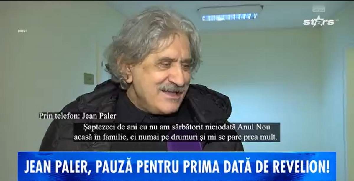 Jean Paler va petrece Revelionul alături de cei dragi, după ce, fiecare an, noaptea dintre ani l-a prins pe scenă