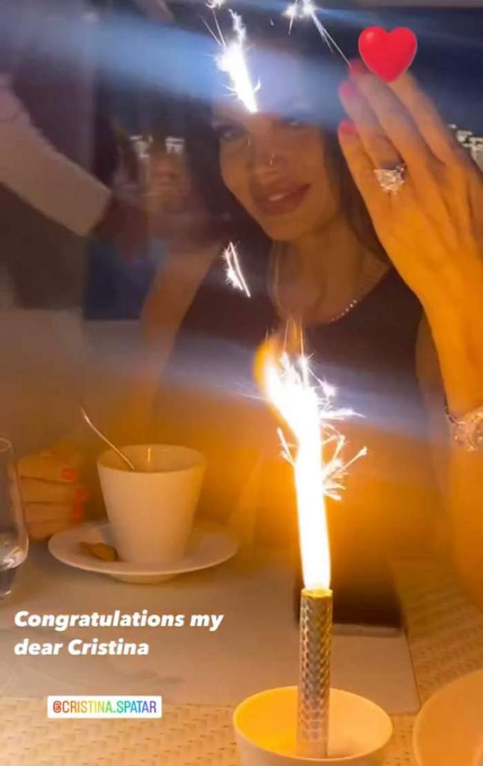 Cristina Spătar a spus marele „DA” în Dubai. Cum arată inelul cu diamante pe care l-a primit vedeta / VIDEO