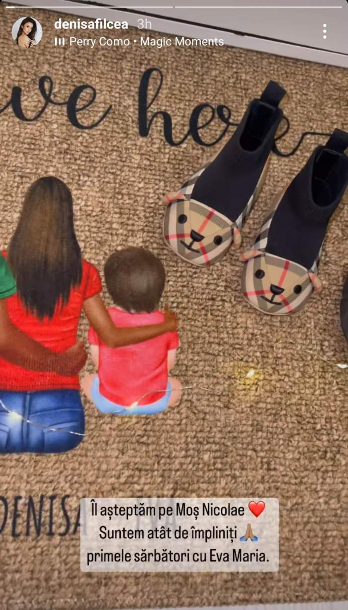 Denisa Filcea, cadouri scumpe de Moș Nicolae. Flick și soția lui se răsfață reciproc: ”La noi...” / FOTO
