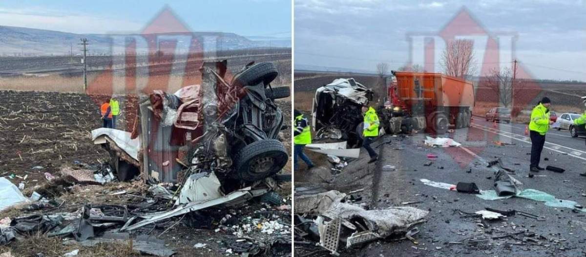 Primele imagini de la accidentul din Iaşi cu șapte morți
